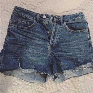 Size 4 H&M high waisted denim shorts